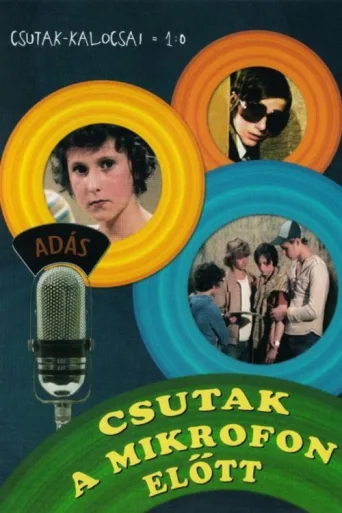 Csutak a mikrofon elött afişi