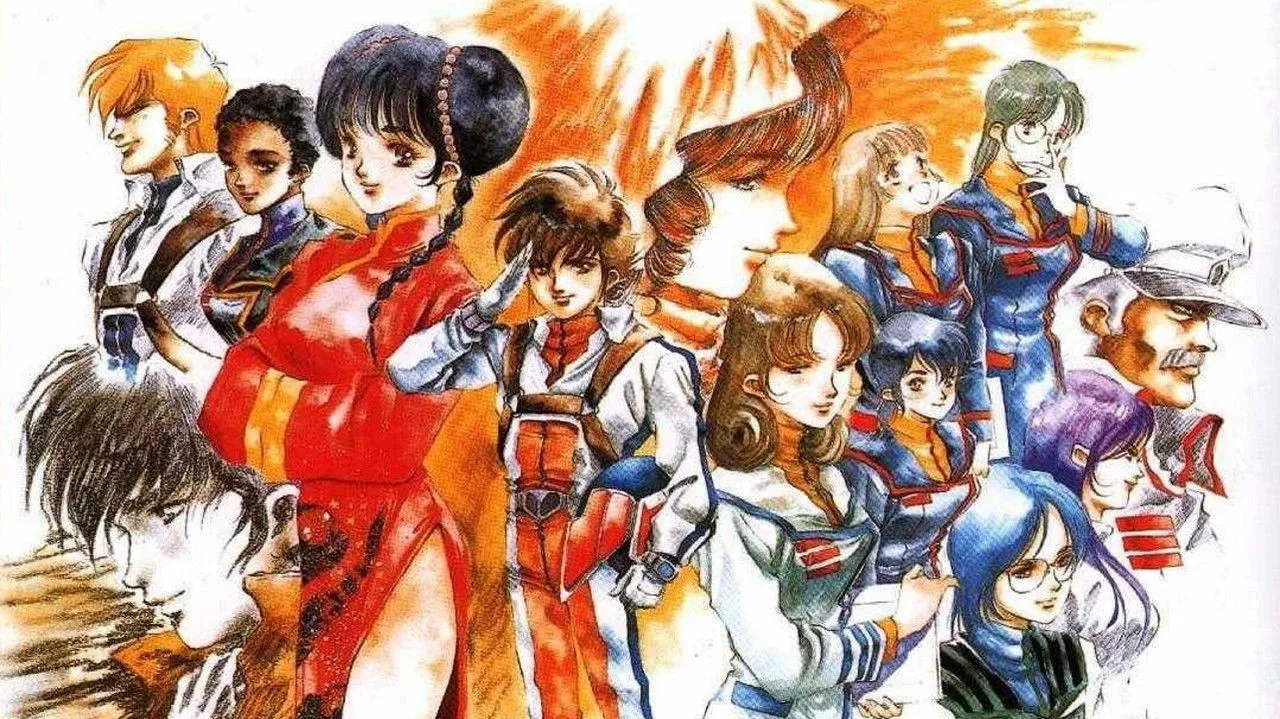 Super Dimension Fortress Macross için arka plan görseli