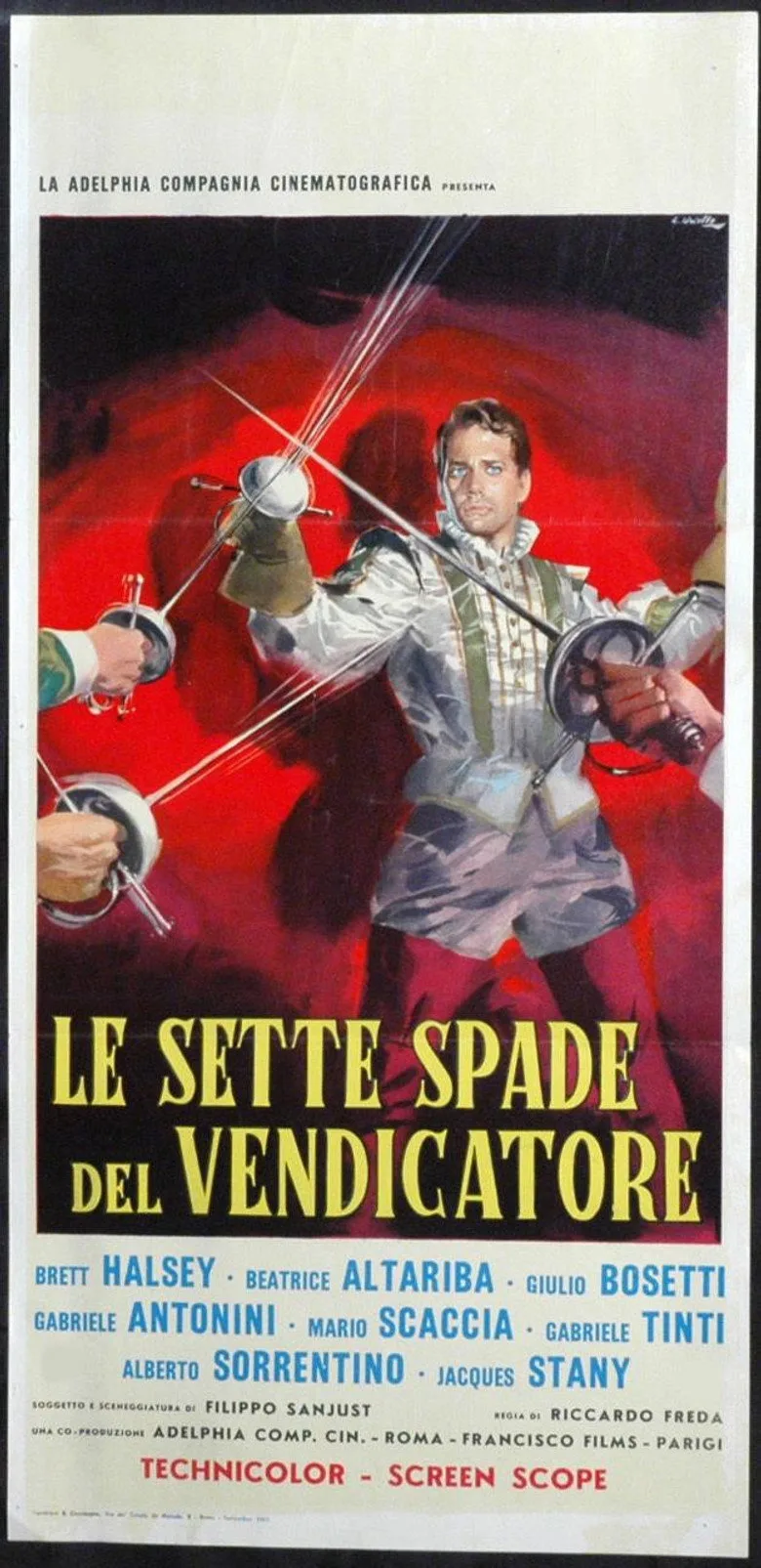 póster de Le sette spade del vendicatore