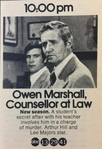ملصق Owen Marshall: Counselor at Law