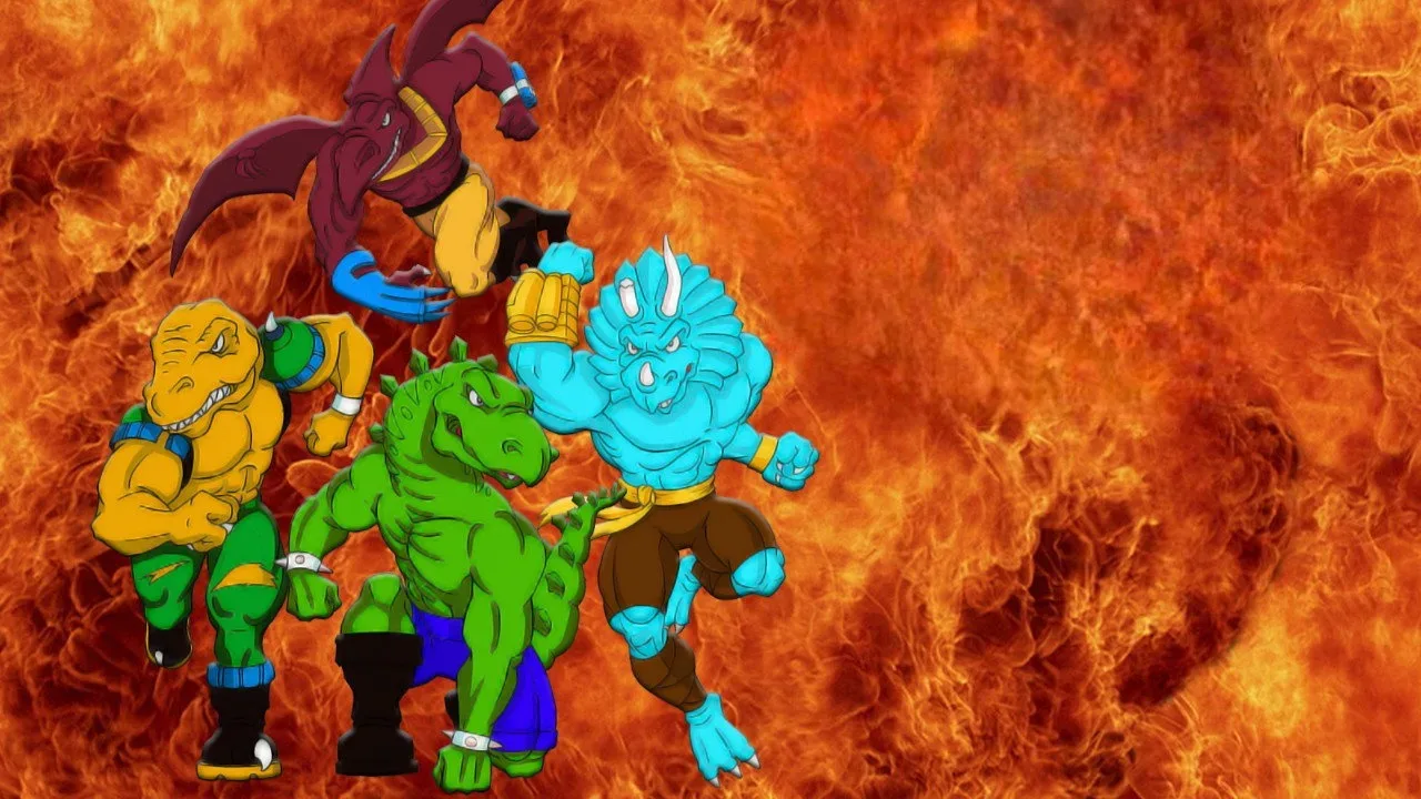 خلفية لـ Extreme Dinosaurs