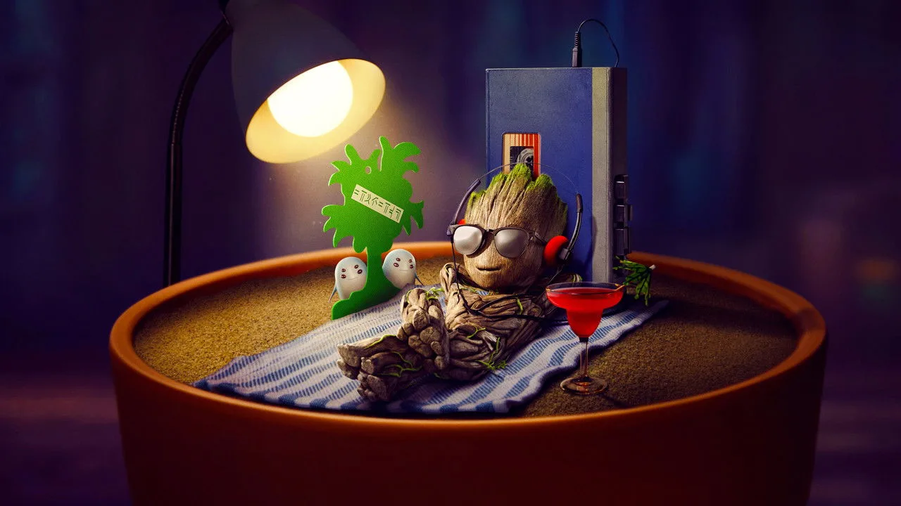 I Am Groot için arka plan görseli