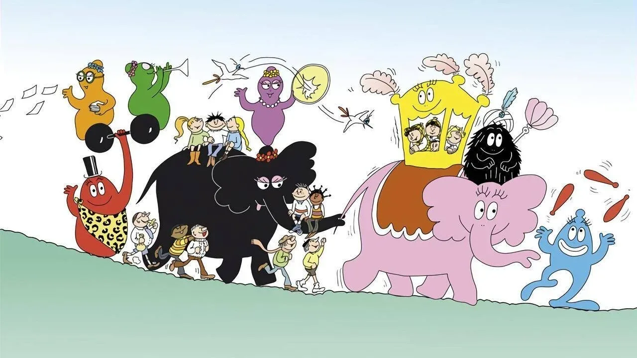 خلفية لـ Les Barbapapa