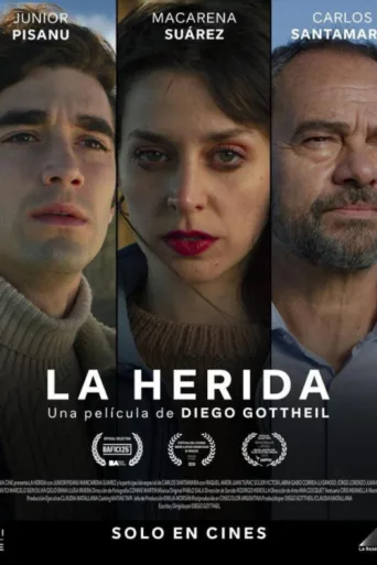 La herida afişi