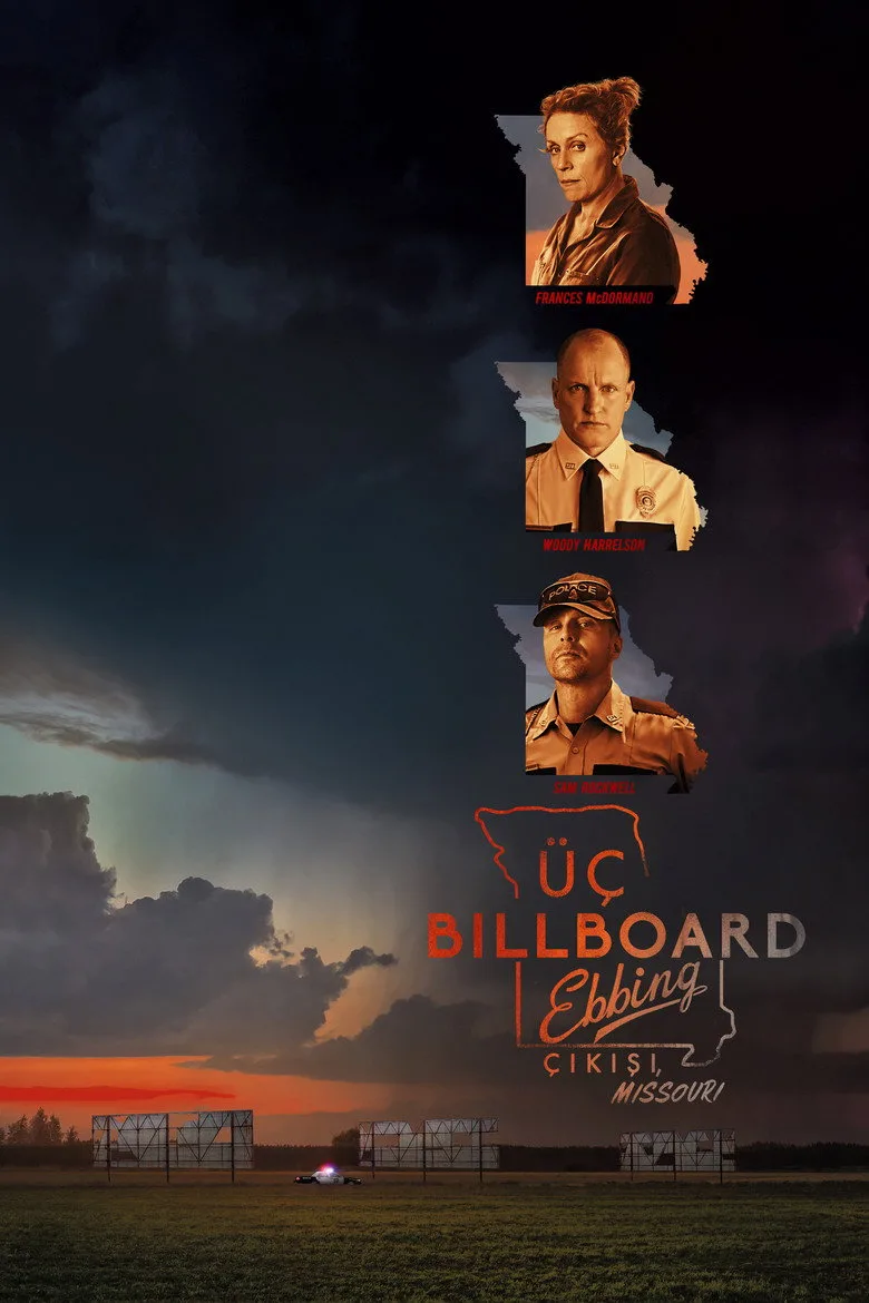 ملصق Üç Billboard Ebbing Çıkışı, Missouri