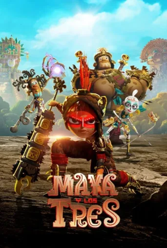 Póster de Maya ve Üç Savaşçı