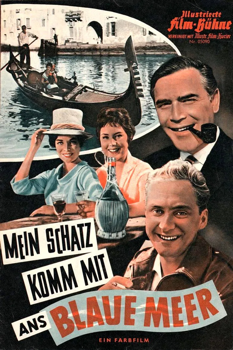 Mein Schatz, komm mit ans blaue Meer posteri