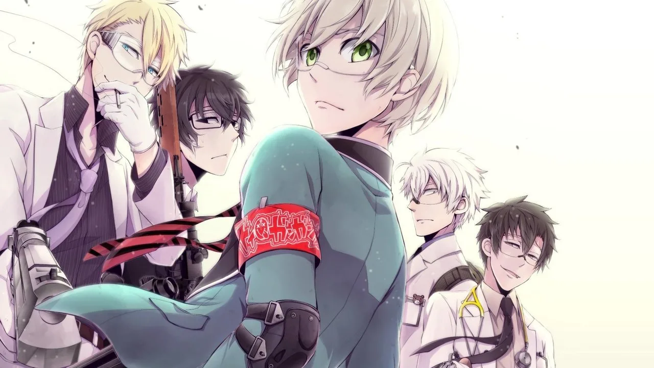 خلفية لـ Aoharu x Machinegun