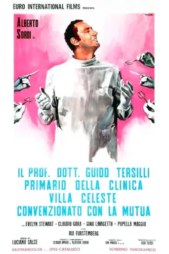 Il Prof. Dott. Guido Tersilli primario della Clinica Villa Celeste convenzionata con la Mutua afişi