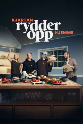 ملصق Kjartan rydder opp - hjemme