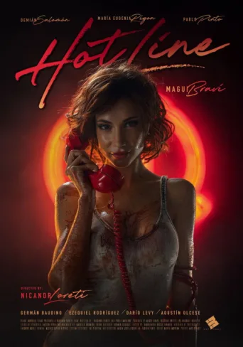ملصق Hot Line