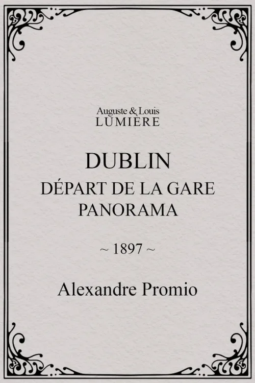 Dublin, Départ de la gare. Panorama