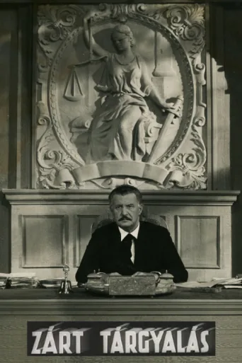 Zárt tárgyalás afişi