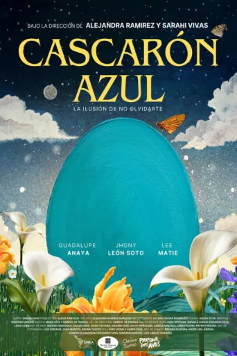 ملصق Cascarón Azul
