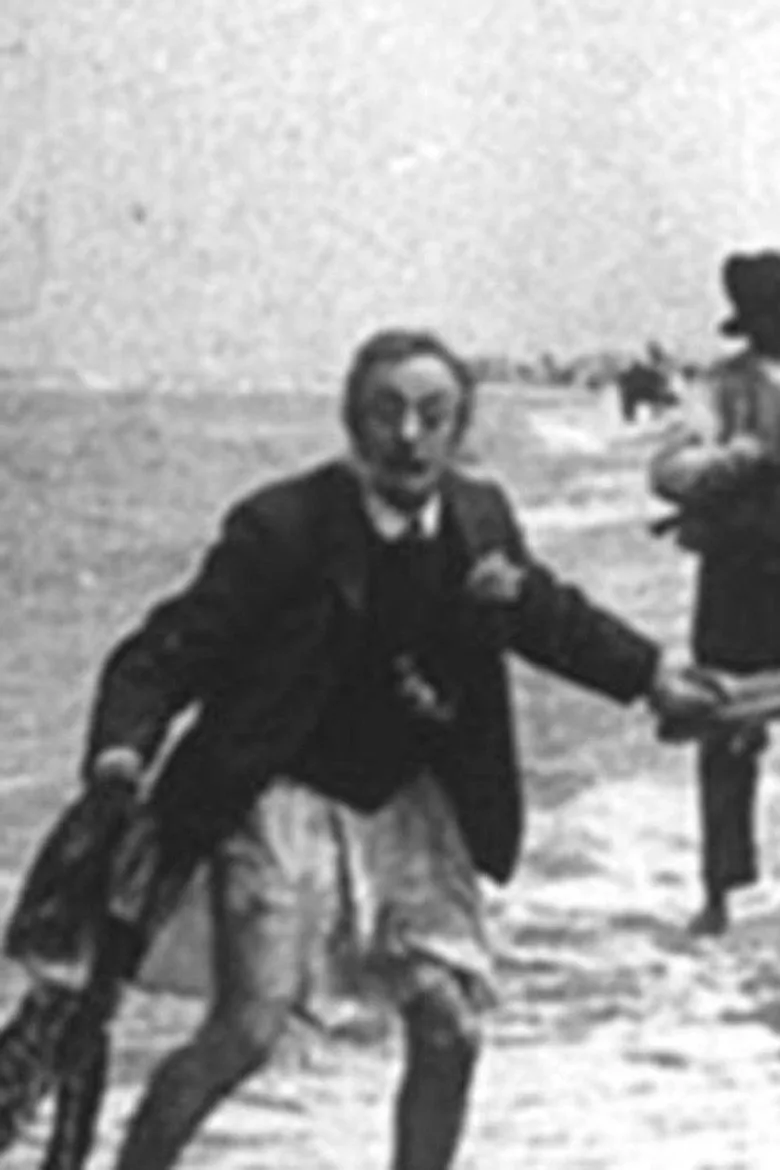 De mésaventure van een Fransch heertje zonder pantalon aan het strand te Zandvoort poster